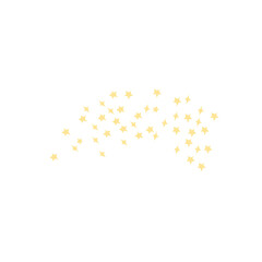 Falling golden stars Vector