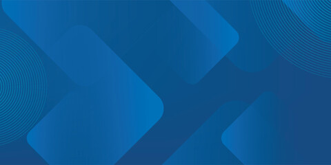 Abstract blue background with glowing geometric lines. Modern blue gradient square shape design. Futuristic technology concept. Suit for brochure, corporate, website, poster, banner, cover, flyer
