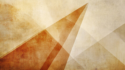 Abstract geometric design featuring warm tones and sharp angles in a textured art style