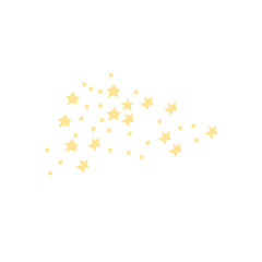 Falling golden stars Vector