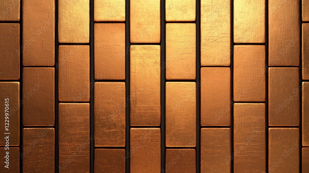Aufkleber golden metallic texture with rectangular shapes background