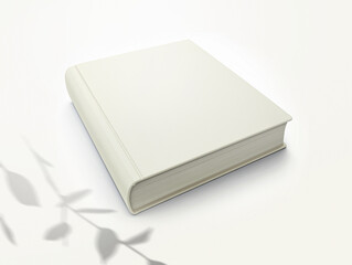 A premium blank book mockup for showcasing your design.