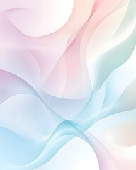 Obraz premium Soft Pastel Abstract Waves