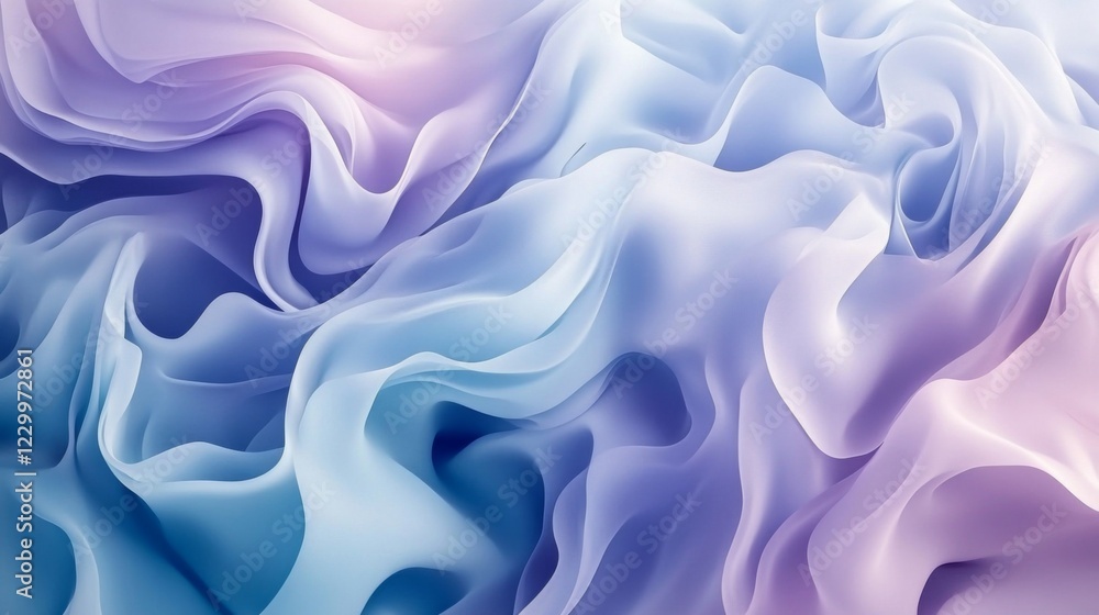 Fototapete a smooth gradient abstract background in shades of blue and purple, with soft, flowing transitions a