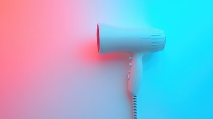 Modern electric hair dryer with a professional look, placed on a bright white background.