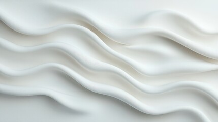 Obraz premium Smooth White Waves on Soft Background for Elegant Design Purposes