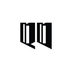 QO monogram logo design letter text name symbol monochrome logotype alphabet character simple logo