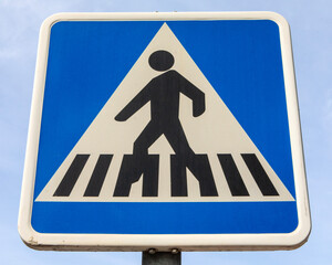 Zebra Crossing Sign in Spain