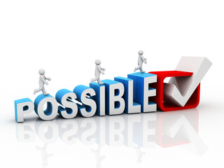 3d rendering business leadership concept 

