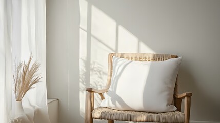 Minimalist Cozy Living Room – Modern White Sofa & Decor