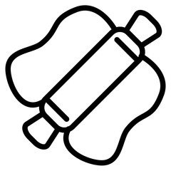 roling pan icon vector illustration