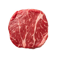 raw meat isolated on white