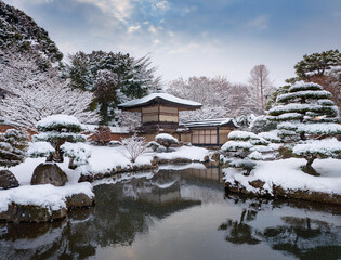 Generated image　冬の日本庭園