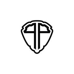 QP monogram logo design letter text name symbol monochrome logotype alphabet character simple logo