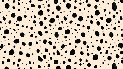 Minimal halftone design featuring black dots on a soft beige background, offering a retro-modern aesthetic
