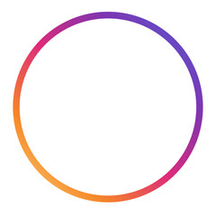 Insta Colorful gradient ring icon. Social media Story gradient ring profile frame icon 