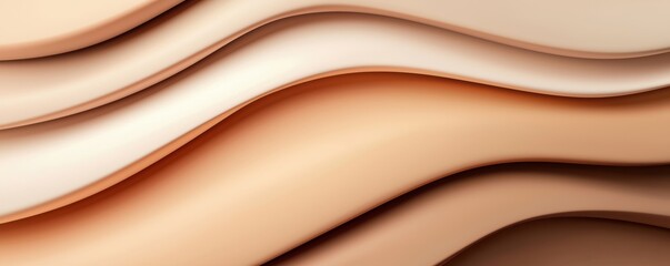 Obraz premium Monochrome brown background featuring soft, blurred transitions, evoking warmth and simplicity in a minimalist style