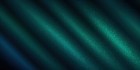 Obraz premium Abstract Background with Dark Blue and Green Waves Creating a Mystical Atmosphere with Sparkling Particles and Subtle Light Gradients
