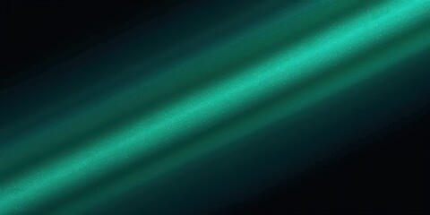 Striking Abstract Design Featuring Dark Background with Vibrant Green and Blue Light Rays Illuminating in a Mysterious Atmosphere