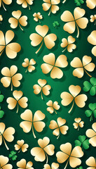 Lucky Shamrock Pattern Background
