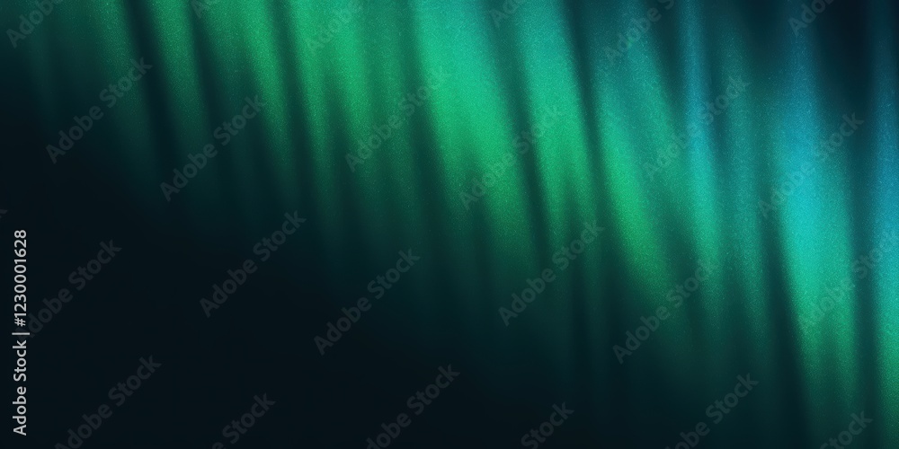 Poster ethereal green and blue abstract patterns with dark background for unique artistic projects and desi