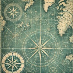 Close-up view of a textured background resembling an antique nautical chart or map
