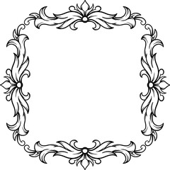 Classic Vintage Border Frame Outline