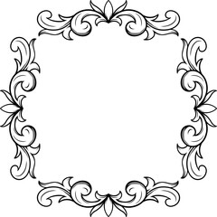Classic Vintage Border Frame Outline