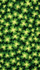 Lucky Shamrock Pattern Background