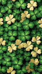 Lucky Shamrock Pattern Background
