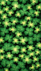 Lucky Shamrock Pattern Background