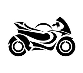 Obraz premium motorcycle logo design on white background 