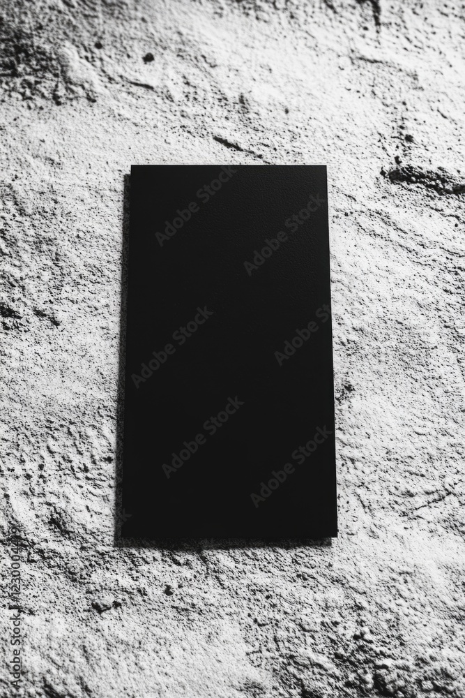 Aufkleber a black box is on a white background. the box is empty and the background is plain. the image has a 