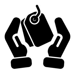 Share Icon With Tag Solid Style