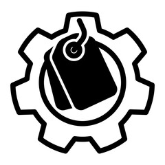 Settings Icon With Tag mixed Style