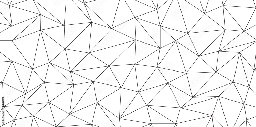 Poster Abstract low poly geometric triangle grid background. Mockup isolated on white background. Retro of geometric shapes. Stock vector technology graphic web design wallpaper template, vector illustration