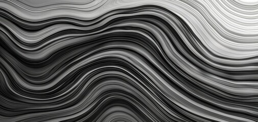 Smooth, flowing line art in monochrome, blending simplicity and movement on a clean white backdrop