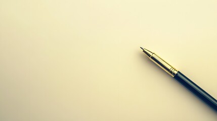 Elegant Pen on Blank Background for Creative Writing Projects