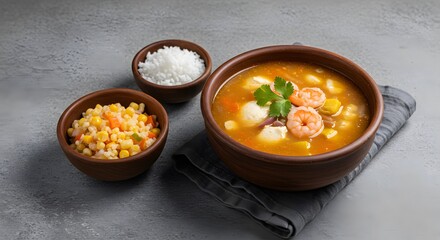 Delicious Seafood Soup Recipe with Shrimp and Corn