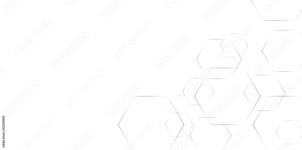 Aufkleber Abstract gradient background with hexagons shape stock line texture and seamless pattern. Modern pattern elegant simple style digital line technology concept template background, vector illustration.	