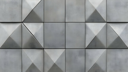 Grey geometric tile wall texture background