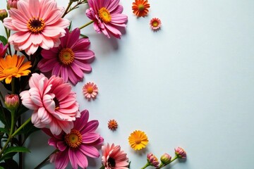 Floral arrangement with dried flowers, flowers, natural