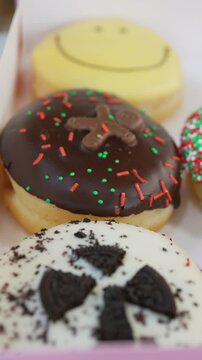 Various Topping of Donut in Box