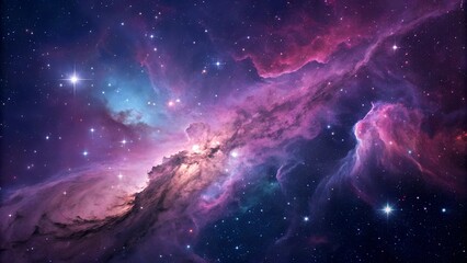  Abstract Deep Space purple Nebula Background
