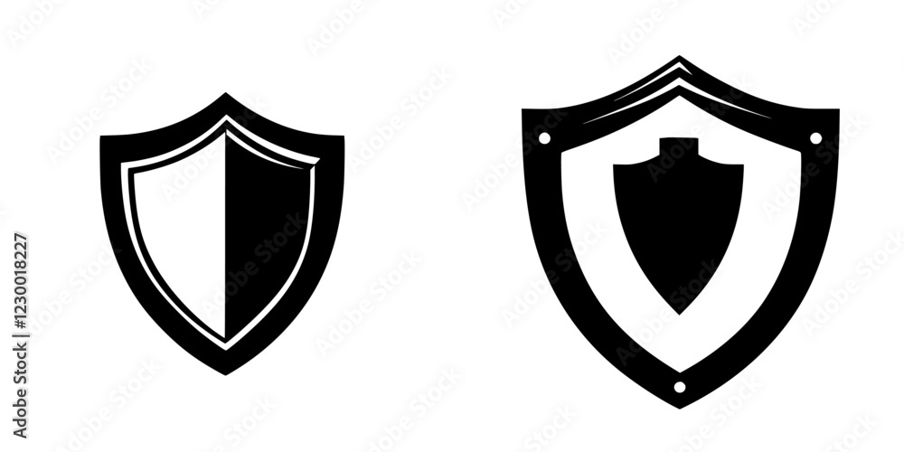 Poster exploring the design elements of futuristic shields with holographic effects and vfx concepts
