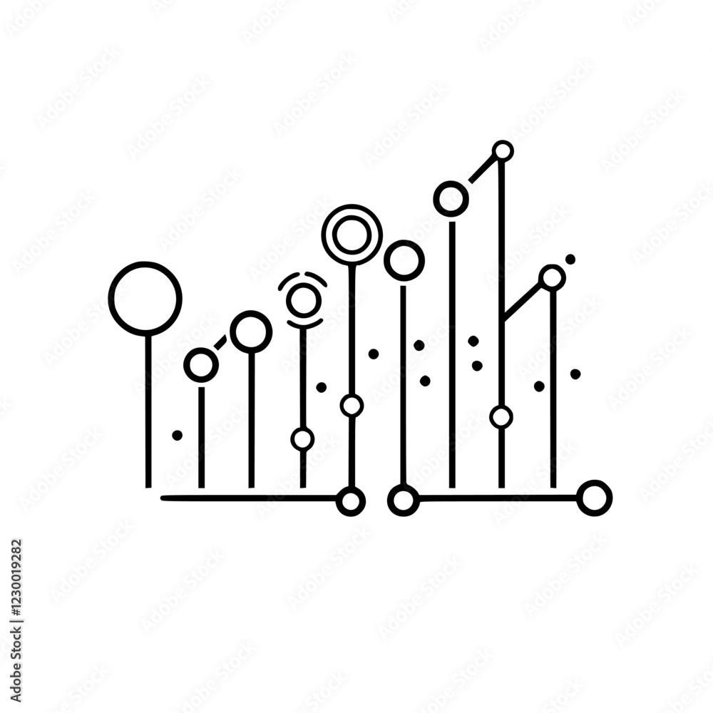 Aufkleber futuristic holographic representation with vfx elements illustrating data trends and analysis in a d