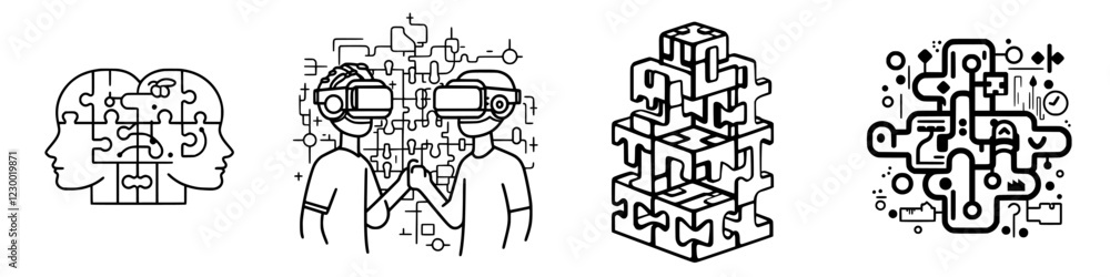 Poster exploring virtual reality and holographic concepts through modern vfx and hud design