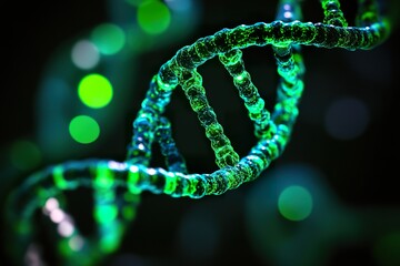 Fluorescent microscopy reveals glowing DNA double helix structure within a living cell