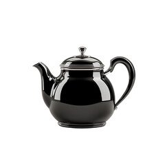 Fototapeta premium ceramic teapot isolated on a transparent background, in&nbsp;a&nbsp;PNG&nbsp;format