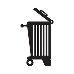 trash can icon design template vector